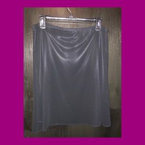 Black flowy layer skirt